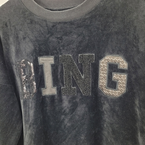 Anine Bing Velour Velvet Sweatshirt - Picture 6 of 12